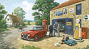 Best Endeavour, Jaguar MK II automobile art by Kevin Walsh