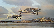 Alarmstart, Focke-Wulf 190 Kunstdruck von Mark Postlethwaite