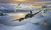 Bristol Beaufighter und FW-190 Luftfahrtkunst von Mark Postlethwaite