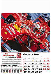 Formel-1 Grand Prix Kalender 2014, Michael Schumacher im Ferrari