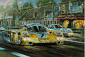 Le Mans 1985, Porsche 956 Joest Racing Motorsport Kunstdruck von Nicholas Watts