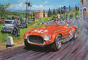Mille Miglia 1953, Ferrari 340 MM Motorsport Kunstdruck von Nicholas Watts