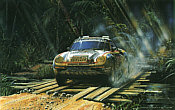Paris Dakar 1986, Porsche 959 motorsport art print by Nicholas Watts