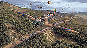 Close Encounter, Spitfire Mk VB Luftfahrtkunst von Philip West