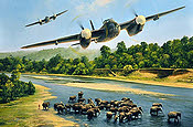 First Strike, De Havilland Mosquito Luftfahrtkunst von Richard Taylor