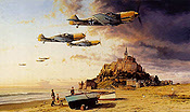 Aces on the Western Front, Me-109 Aviation Art print by Robert Taylor
