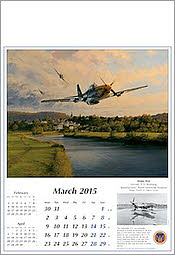 Aviation Art Calendar 2015 Reach for the Sky, P51D-Mustang by Robert Taylor