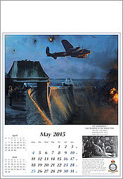 Aviation Art Calendar 2015 Avro Lancaster by Robert Taylor