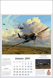 Flugzeug Kalender 2015, Januar, Spitfire von Robert Taylor