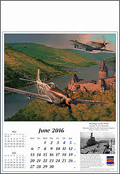 Flugzeug Kalender 2016 Juni P51D Mustang Luftfahrtkunst vonRobert Taylor