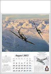 Flugzeug Kalender 2015 Spitfire und Me-109 von Robert Taylor