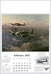 Flugzeug Kalender 2015, Heinkel He-111 Luftfahrtkunst von Robert Taylor