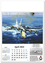 Luftfahrt Kalender 2024 Short Sunderland - April