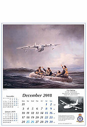 Aviation Art Calendar 2018 December Short Sunderland by Robert Taylor