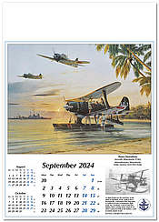 Luftfahrtkalender 2024 Mitsubishi F1M2 - September