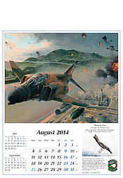 Reach for the Sky Flugzeug Kalender 2014, McDonell Douglas F4 Phantom Luftfahrtkunst von Robert Taylor