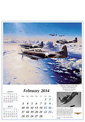 Aviation Art Calendar Reach for the Sky 2014, Douglas SBD Dauntless