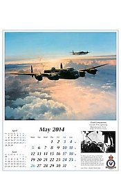 Aviation Art Calendar 2014, Avro Lancaster by Robert Taylor