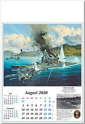 Robert Taylor Kalender 2020 F4F Wildcat Schlachtkreuzer Hiei August