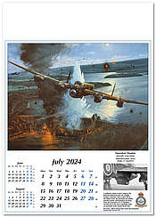 Wandkalender 2024 Historische Flugzeuge Avro Lancaster - Juli
