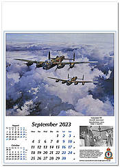 Aviation Art Calendar 2023 Avro Lancaster - September
