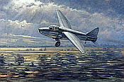 The First Jet, Heinkel He-178 Luftfahrt-Kunstdruck von Ronald Wong