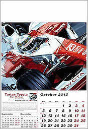 Oktober Toyota Formel-1 Grand Prix Kalender 2015 von Colin Carter